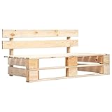 vidaXL Holz Gartenbank für den Innen- und Außenbereich Holzbank Sitzbank...