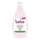 bebe Soft Body Milk (400 ml), schnell einziehende Bodylotion mit Jojobaöl &...