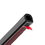 ONPIRA Moosgummi-Dichtung selbstklebend Schwarz in 5 Größen: 8x6mm, 9x8mm,...