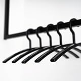 HOME DELUXE - Kleiderbügel Rack - Schwarz, 47 x 2 x 18 cm I Kleiderbügel-Set...