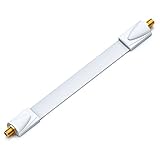 deleyCON 1x Fensterdurchführung für SAT Kabel - 26cm Gesamtlänge davon 17cm...