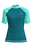 HDTIYUYP UV Shirt Damen Kurzarm - Wasser Schwimmen Tshirt Rashguard Frauen...