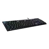 Logitech G815 mechanische Gaming-Tastatur, Taktiler GL-Tasten-Switch mit flachem...