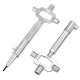 QWORK® 2 Stück Universal Bauschlüssel, Architektenschlüssel,...