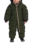 killtec Karter Mini Overall in Daunenoptik mit Kapuze, dunkel waldgrün, 74/80