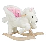 WOLTU Schaukelpferd Baby Schaukeltier Schaukelsitz Plüsch Schaukelspielzeug mit...
