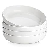 MALACASA Suppenteller 4er Set, 1440ml Suppenschalen Porzellan Pastaschüssel...