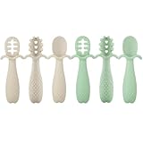 PandaEar 6er Set Silikon Lernlöffel für Baby, Babylöffel Esslernlöffel...