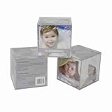 4er Set Fotowürfel Bilderrahmen 9 x 9 x 9 cm für 6 Fotos Acryl Bilderwürfel