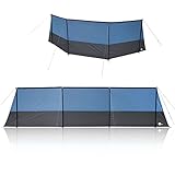 yourGEAR Windschutz Levante 600 Stabiler Sicht- und Sonnenschutz mit Querstangen...