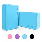 RISVOWO Yoga Block, Yoga Blöcke 2er set, Yogablock Robust aus EVA Schaumstoff,...