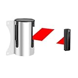 Vixzoid Absperrband Wandhalterung 5M inkl Absperrband Ausziehbar Absperrung...