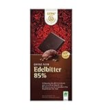 GEPA Bio Grand Noir Edelbitter 85% Kakao Flach-Tafel-Schokolade 1 Karton (10 x...