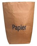 Nette 25 Papiersäcke braun mit Aufdruck 'Papier' für 120l 70x95cm
