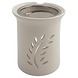 Räucherstövchen mit Edelstahlsieb & Metallscheibe – Design Friedenszweig,...