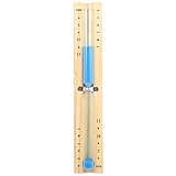katmerio Sauna Sanduhr 15 Minuten mit blue Sand - Hitzebeständige Holz Uhr zum...