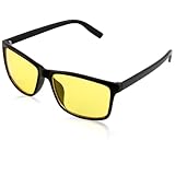 Vidsmow Nachtsichtbrille für Männer Frauen, Klassischer Quadratischer Rahmen,...