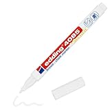 edding 4085 Kreidemarker - weiß - 1 Kreidestift - Rundspitze 1-2 mm - dünner...