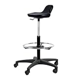 Topsit IND04 Arbeitsdrehhocker aus PU, Hocker mit Stehhilfe, höhenverstellbar...