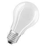 OSRAM LED Stromsparlampe, Matte Birne mit E27 Sockel, Warmweiß (3000K), 2,5...