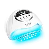 JODSONE 320W UV LED Nagellampe mit Auto-Sensor, 72 Dual-Licht-Rotlicht-LEDs & 4...