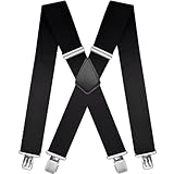 Hosenträger Herren Breit und Stark, Extra Starke Clips, Breite 5 cm,...