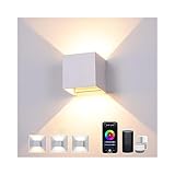 12W LED Wandleuchte Innen Alexa Lampe Smart Home Wandlampe Dimmbar 3000K-6000K...