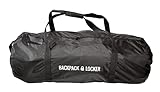 Backpack Locker - Dachbox Tasche - Große Schultertasche (Schwarz, 100 Liter)