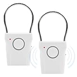 2 Stück Türgriff Alarm, Türgriffalarm 120 DB Fensteralarm Berührungssensor...