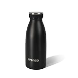 wenco Trinkflasche Edelstahl 0,35l / 350ml isoliert und auslaufsicher für kalte...