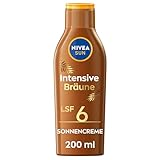 NIVEA SUN Tropical Bronze Sonnenlotion LSF 6 (200 ml), Sonnenschutz für...