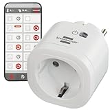 Brennenstuhl Connect WLAN Steckdose WA 3000 XS01 (WiFi Steckdose 2.4 GHz...