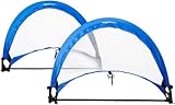 Amazon Basics Pop-Up-Torset mit Transporttasche, 0,76 m, Set mit 2, Blau