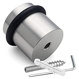 PLURI - Premium Türstopper Boden Edelstahl [1er Set] - zum Schrauben, GRATIS...