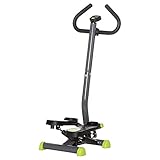 HOMCOM Stepper Fitness Swing Stepper mit LCD-Schirm und Handgriff Hometrainer...