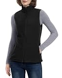 33,000ft Damen Fleece Weste Jacke Standkragen Ultraleicht Outdoor Westen Tops...