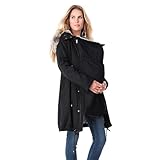 Fannyfuny Winterjacke Damen Lang Warm Baumwolljacke Tragejacke Umstandsjacke...