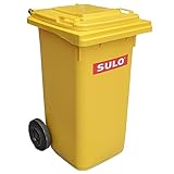 SULO 120 Liter Gelbe Tonne Müllbehälter Mülltonne Abfalltonne Gelb Für alle...