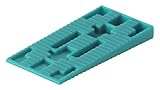 wolfcraft Set Abstandkeile aus Kunststoff I 8648000 I 120 Kunststoffkeile –...