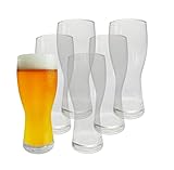 Provance 6 x Biergläser Weizenbiergläser 500 ml 0,5 Liter Bierglas...