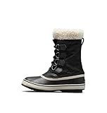 Sorel Damen Winter Carnival Boot WP wasserdichte Schneestiefel, Black, Stone, 41...