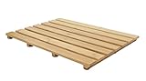 Spetebo Bambus Badematte - 53 x 35 cm - rutschfestes Baderost aus Massivholz -...