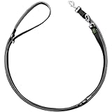 HUNTER Verstellbare Führleine NEOPREN, Farbe: schwarz/grau, strapazierfähiges...