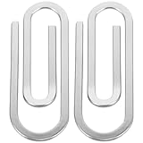 VOSAREA 2 Stücke Geldklammer Edelstahl Männer Geldscheinklammer Silber Metall...