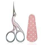 SwirlColor Stickschere, Edelstahl Storch Fadenschere Kleine Handwerksschere zum...
