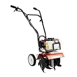Gartenfräse Benzin Motorhacke 52CC 2-Takt Mini Pflüger Grubber Kultivator...