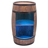 CREATIVE COOPER Weinregal Holz mit LED-Leuchten - Weinschrank Mini Bar - Alkohol...