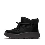 Fitflop Damen F-Mode W/Resistant Biofleece Mesh Flatform Booties Schuh, Schwarz,...