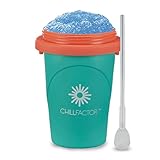 Magic Freez Slushy Maker - Becher mit Strohhalm und Löffel - Cup für Eis...