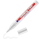 edding 750 Lackmarker - weiß - 1 Stift - Rundspitze 2-4 mm - Lackstift zur...